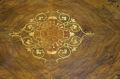 Victorian carved burr walnut centre table  Thumbnail 3