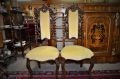Pair victorian walnut chairs Thumbnail 2