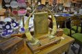 Oak and horn mounted  brass gong Thumbnail 2